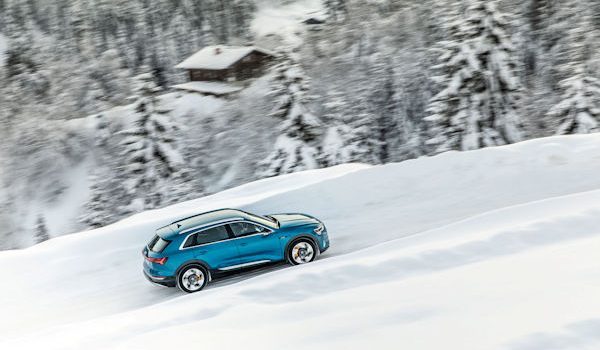 Der Audi e-tron im norwegischen Winter